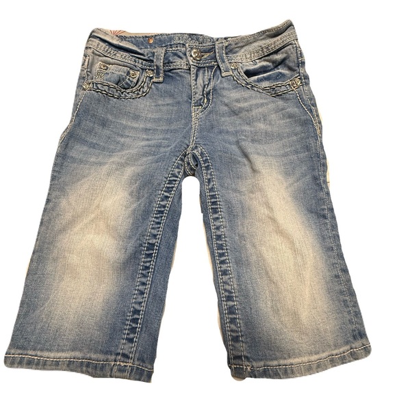 Miss Me Other - Miss Me Bermuda Size 14 Distressed Vintage Look Capris Shorts